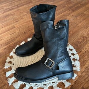 Frye Black Leather Boot Size 8